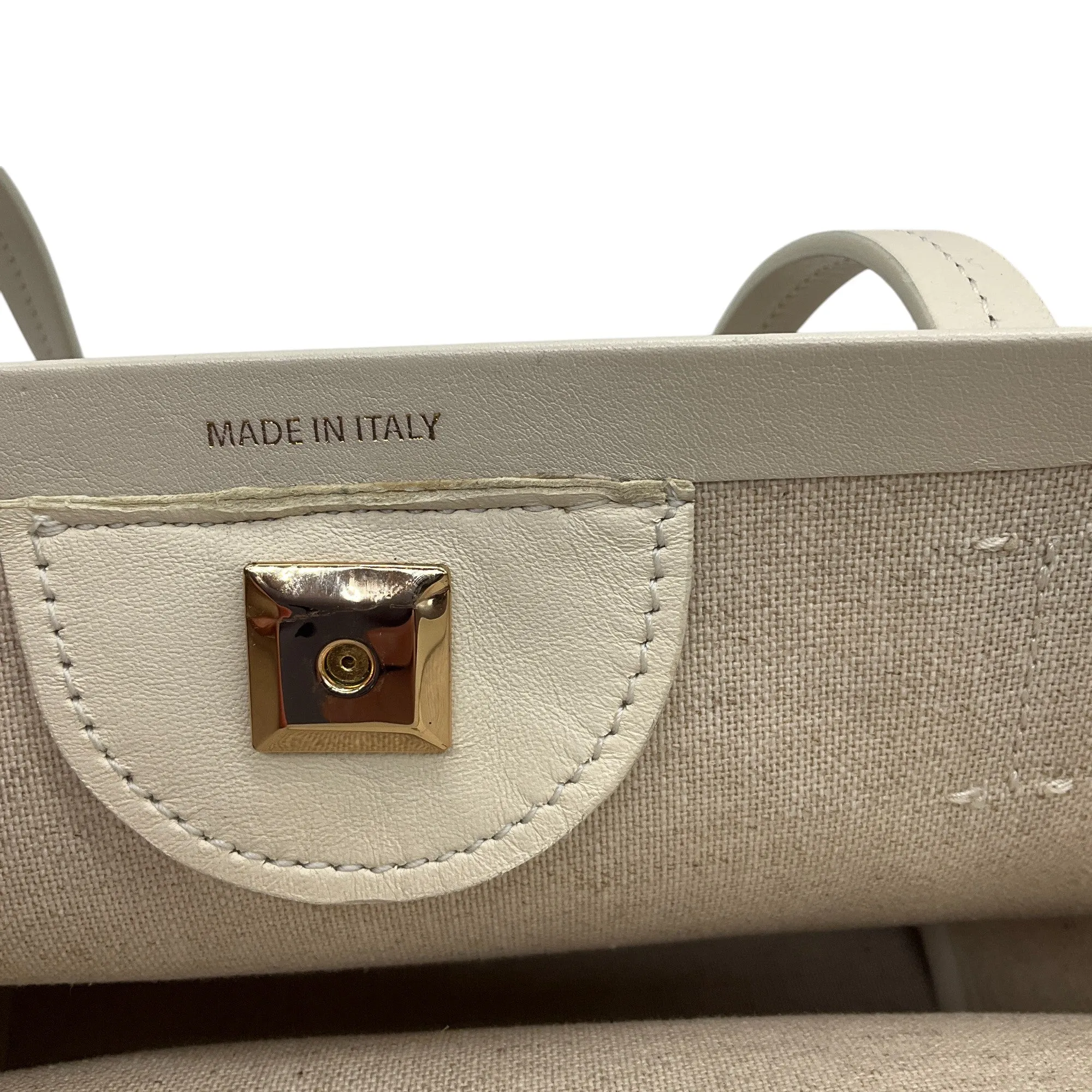 The Row Beige Mini Canvas Tote Bag