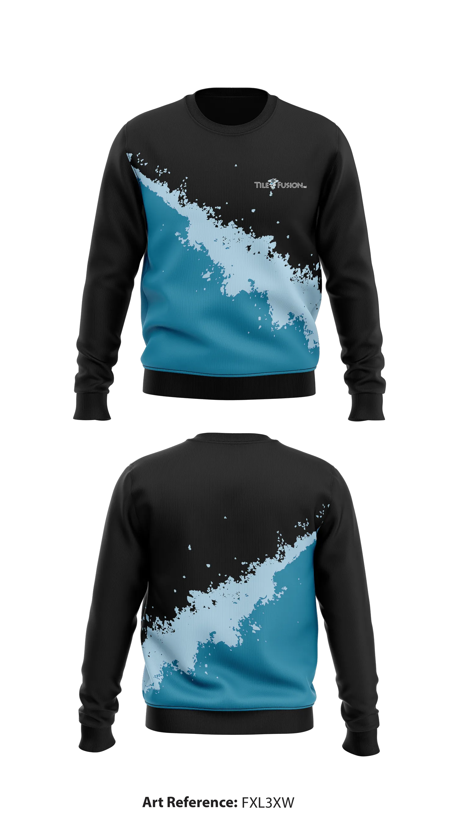 Tile Fusion Core Men's Crewneck Performance Sweatshirt - fxL3xW