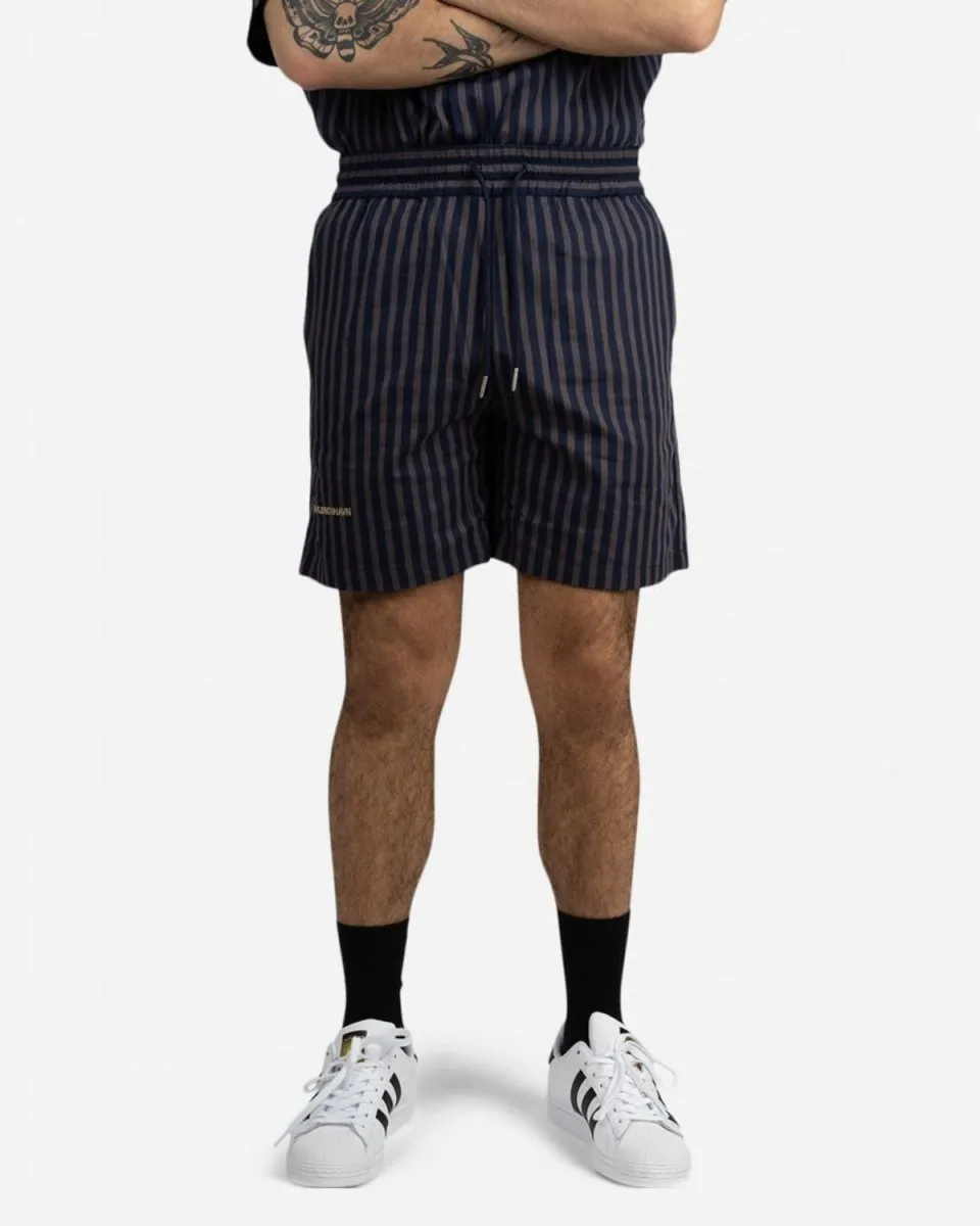 Track Shorts - Navy Stripe