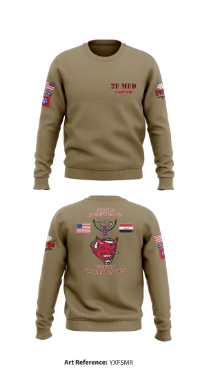TRAUMA PLATOON, 2-508th PIR Store 1 Core Men's Crewneck Performance Sweatshirt - yXFsMR