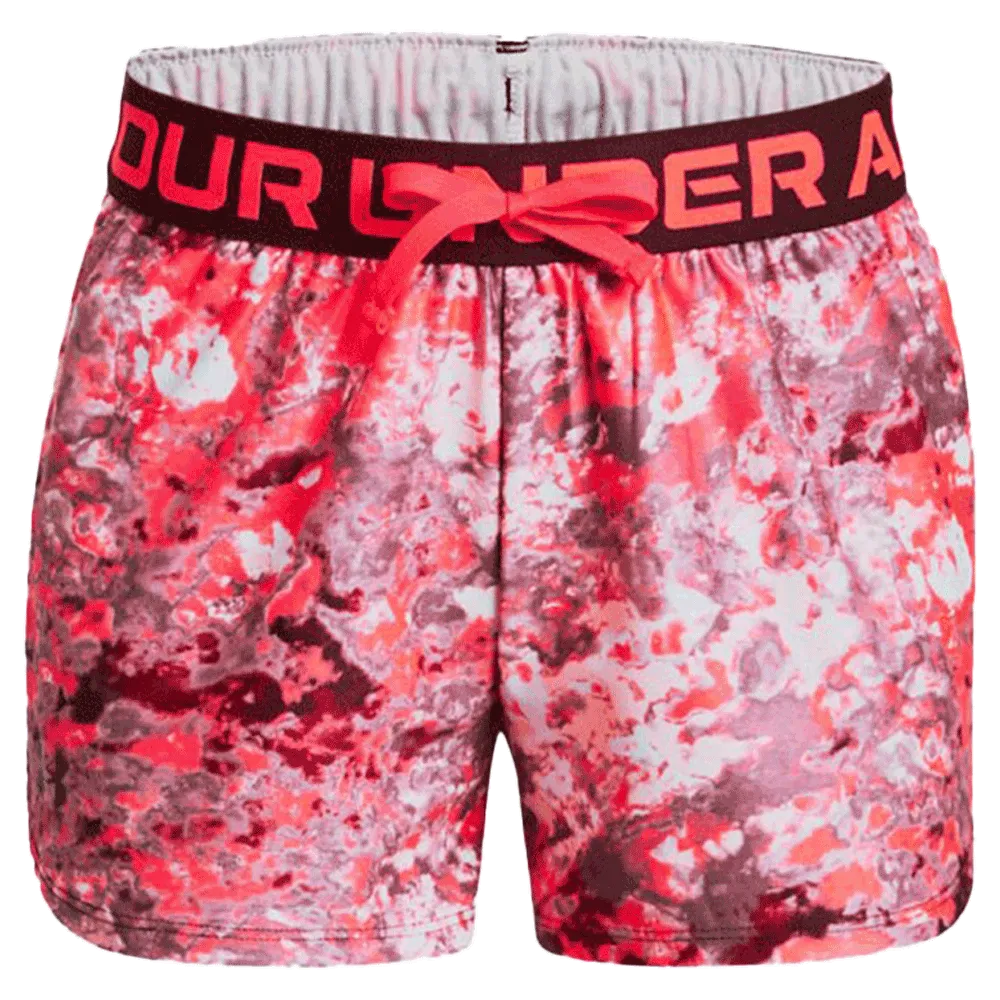 UA Girls' Play Up Printed Shorts