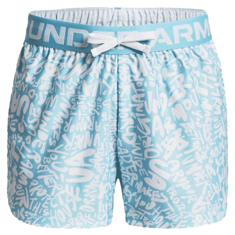 UA Girls' Play Up Printed Shorts