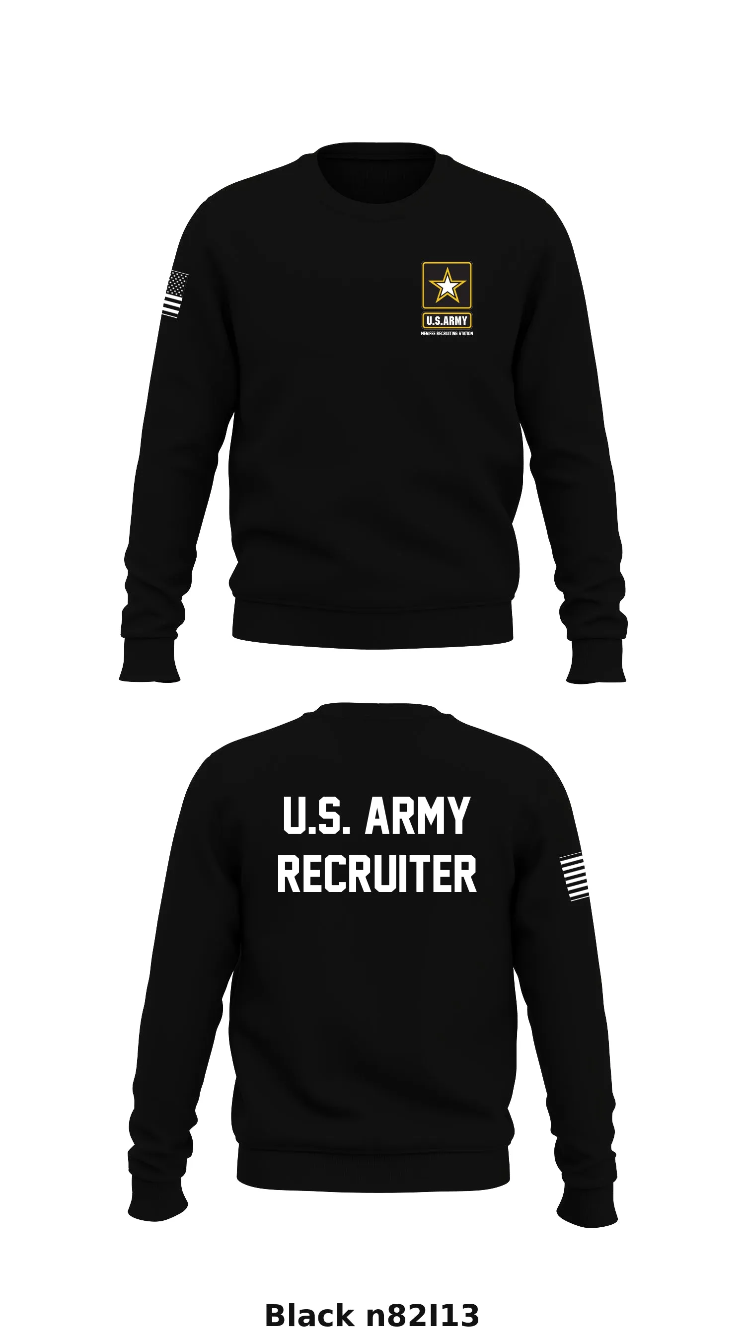 US ARMY MENIFEE RECRUITING STATION Store 1 Core Men's Crewneck Performance Sweatshirt - n82I13