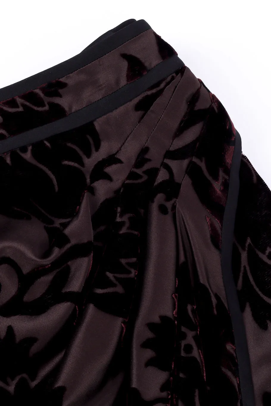 Velvet Burnout Wrap Skirt