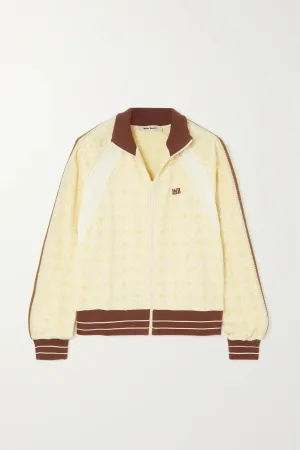 WALES BONNER Shine crochet-trimmed organic cotton-jacquard track jacket