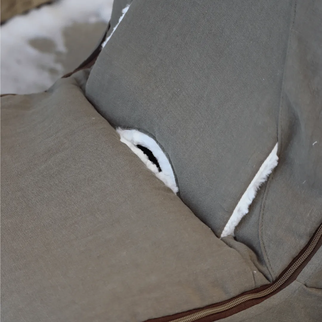 Winter Linen Cover - Khaki (Green)