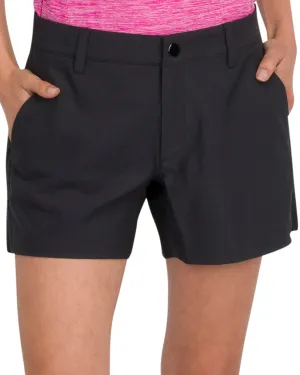 Women’s 5” Inseam Golf Highlands Shorts - Antislip Waistband with Coin Pocket, Dry Fit, Moisture Wicking, Anti-Odor