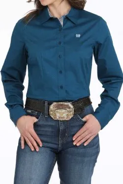 Women's Cinch Geometric Print Button-Down Western Shirt