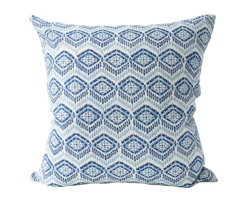 Ziggurat Riviera Linen Pillow 20x20